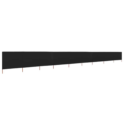 Paravento a 9 Pannelli in Tessuto 1200x120 cm Nero | homemem39
