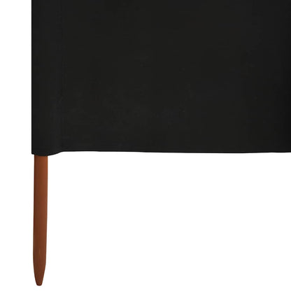 Paravento a 9 Pannelli in Tessuto 1200x120 cm Nero | homemem39