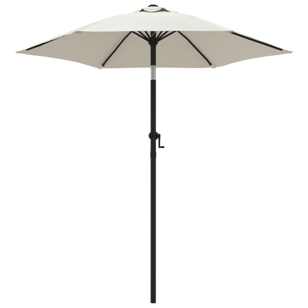 Ombrellone Bianco Sabbia 200x224 cm in Alluminio | homemem39