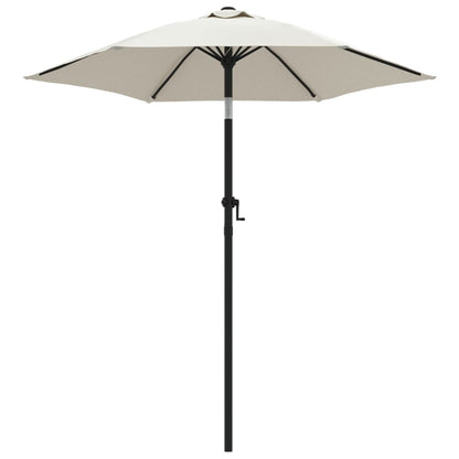 Ombrellone Bianco Sabbia 200x224 cm in Alluminio | homemem39