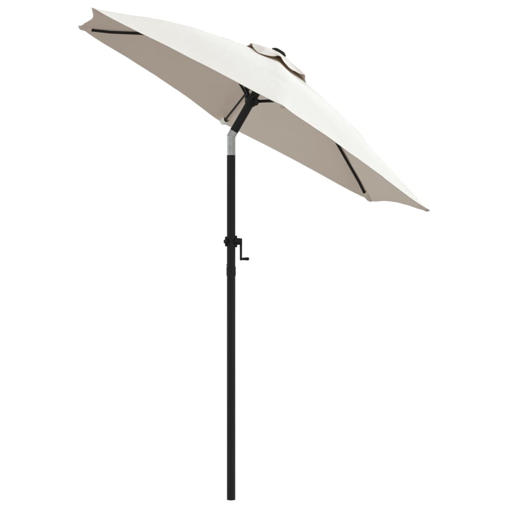 Ombrellone Bianco Sabbia 200x224 cm in Alluminio | homemem39