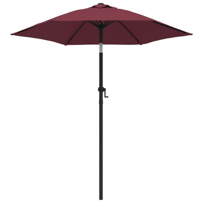 Ombrellone Rosso Borgogna 200x224 cm in Alluminio | homemem39