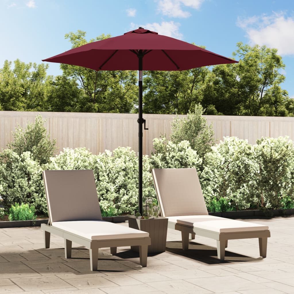 Ombrellone Rosso Borgogna 200x224 cm in Alluminio | homemem39