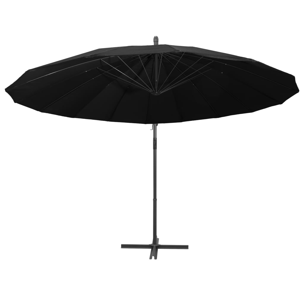 Ombrellone a Sbalzo Nero 3 m Palo in Alluminio | homemem39
