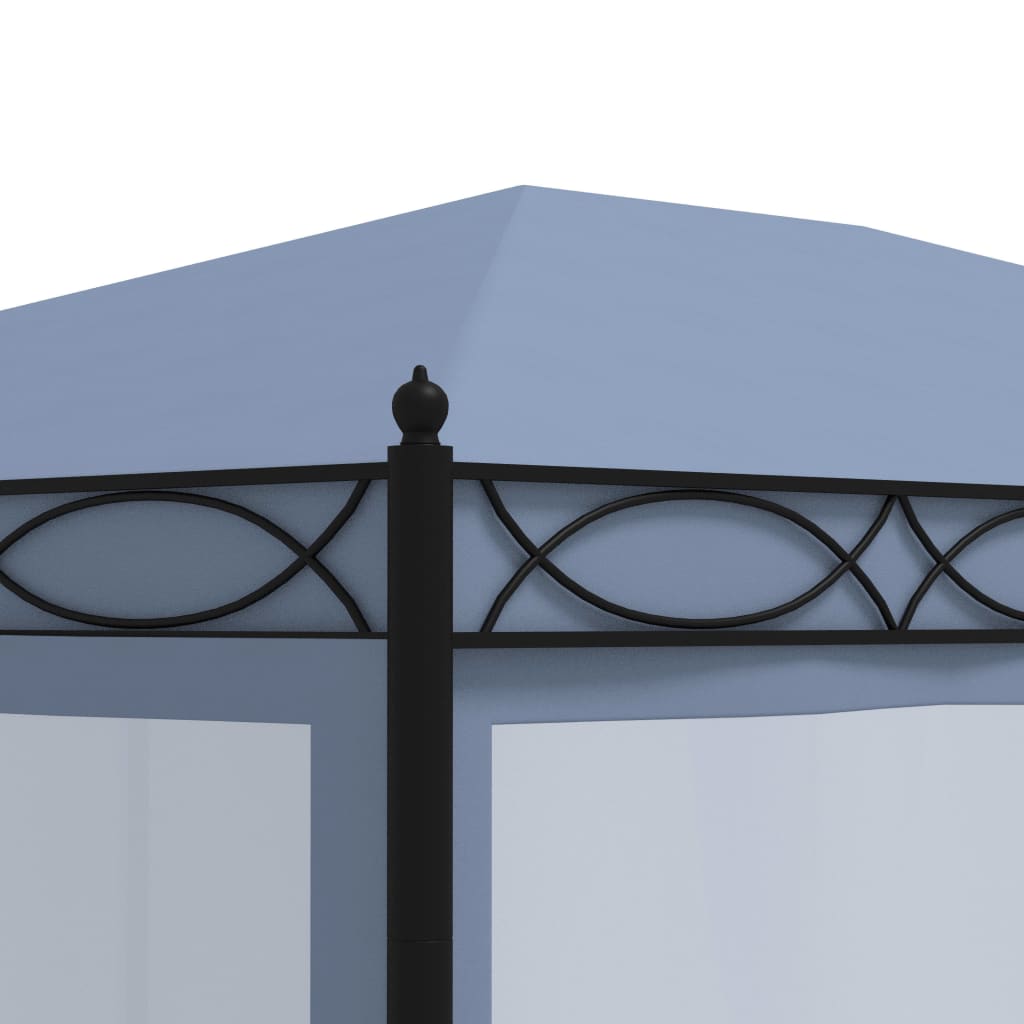 Gazebo con Schermi a Rete 3x4 cm Antracite in Acciaio | homemem39