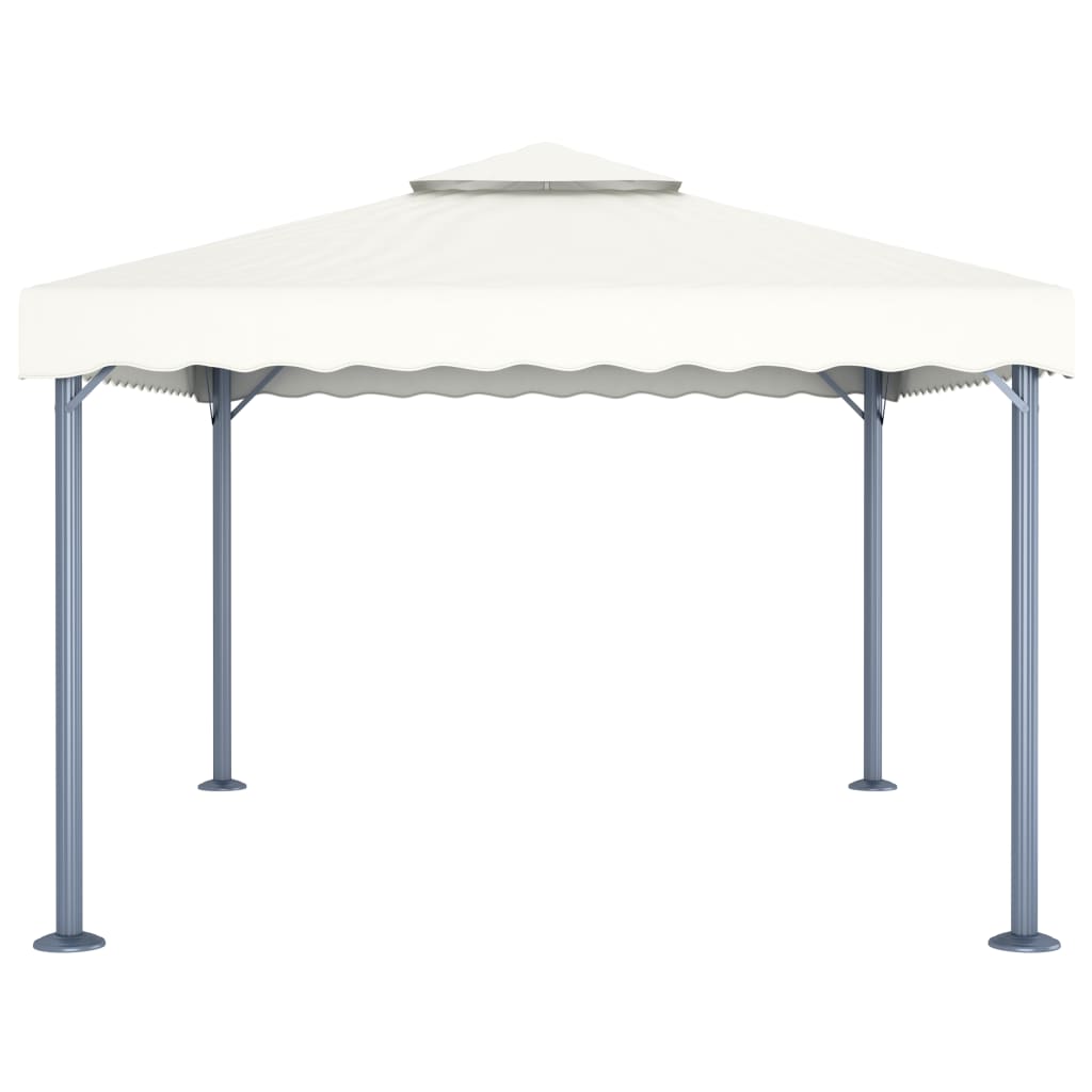 Gazebo 400x300 cm Crema Alluminio - homemem39