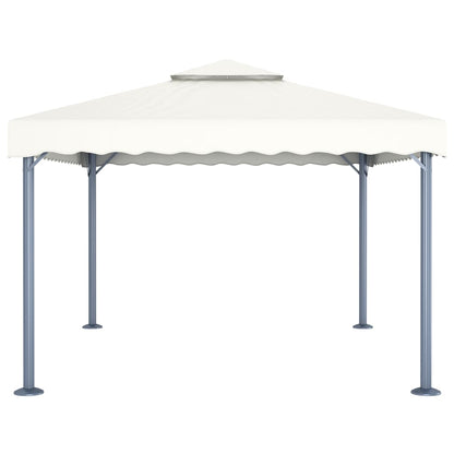 Gazebo 400x300 cm Crema Alluminio - homemem39