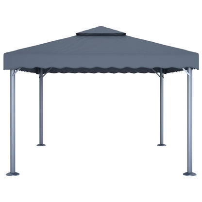 Gazebo 400x300 cm Antracite Alluminio | homemem39