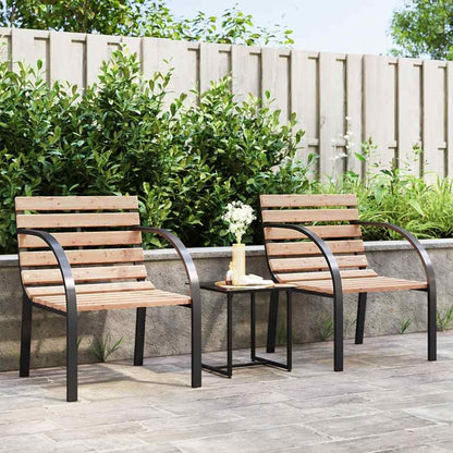 Sedie da Giardino 2 pz in Legno | homemem39