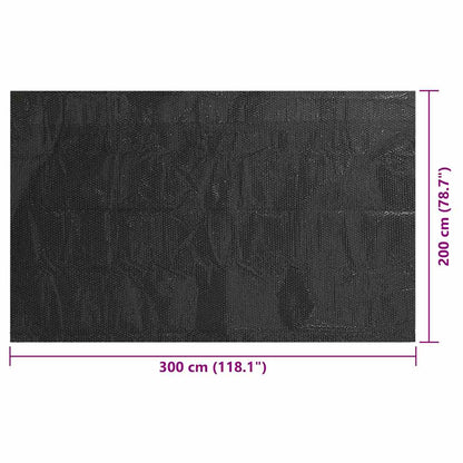 Copertura per Piscina Nera 300x200 cm PE