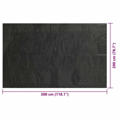 Copertura solare per piscina 300 x 200 cm 0,1 mm Quadrato