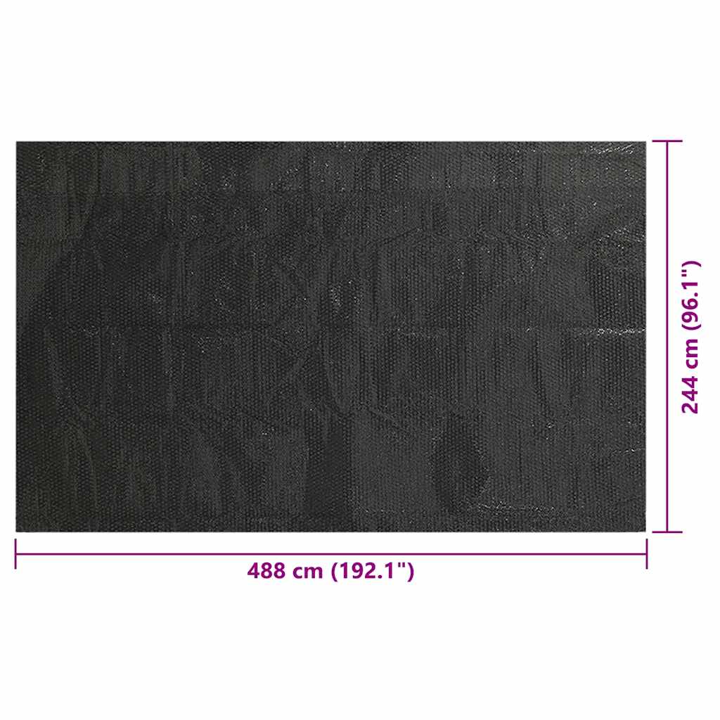 Copertura per Piscina Nera 488x244 cm PE | homemem39