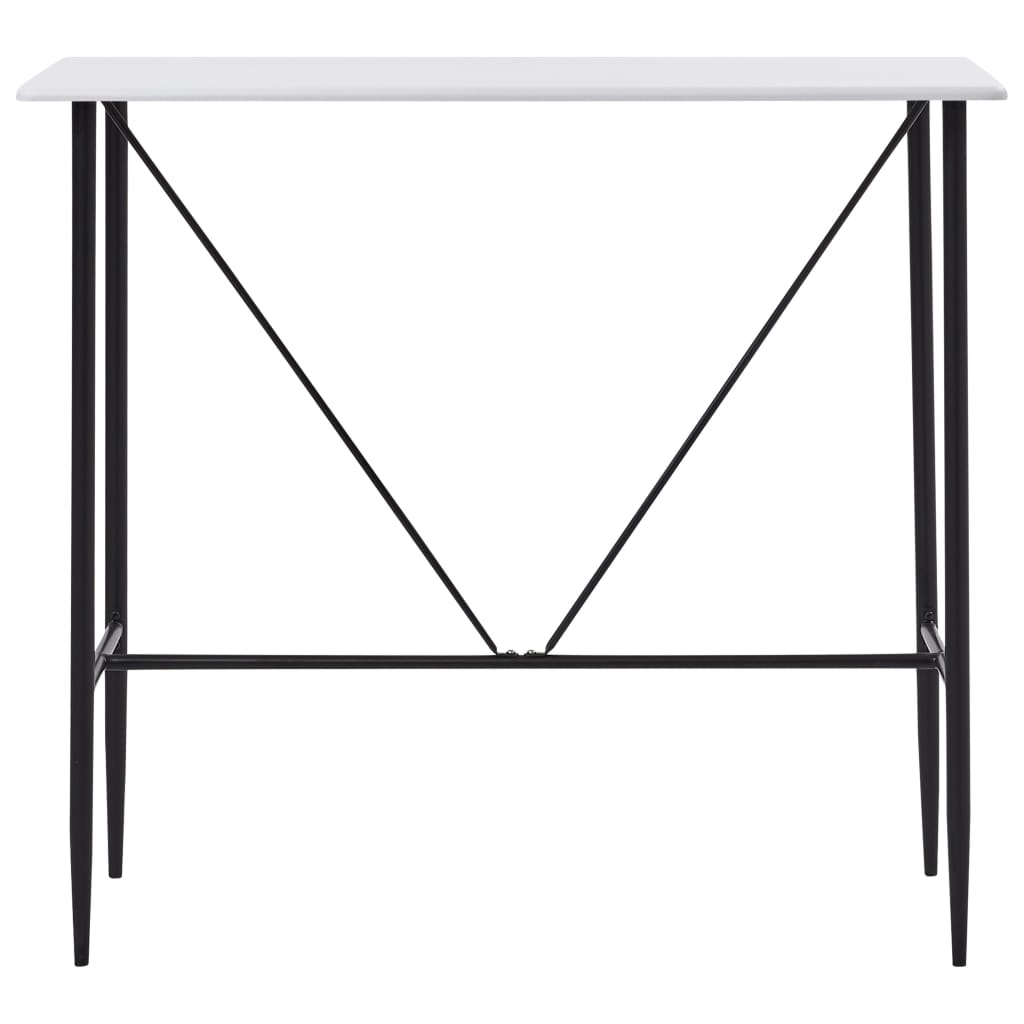 Tavolo da Bar Bianco 120x60x110 cm in MDF | homemem39