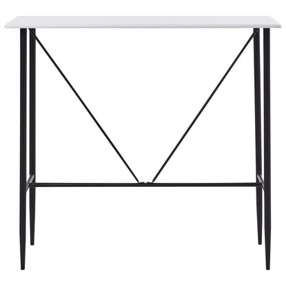 Tavolo da Bar Bianco 120x60x110 cm in MDF | homemem39