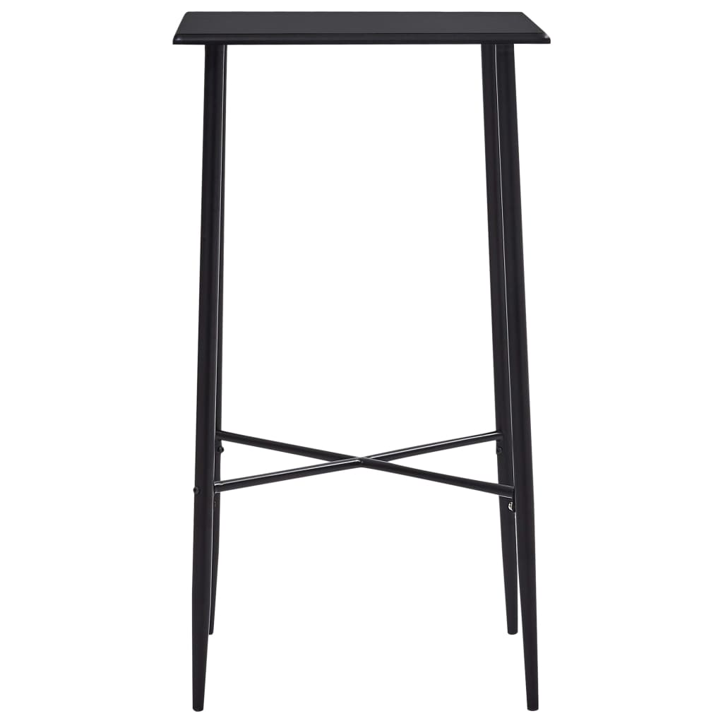Tavolo da Bar Nero 60x60x111 cm in MDF | homemem39