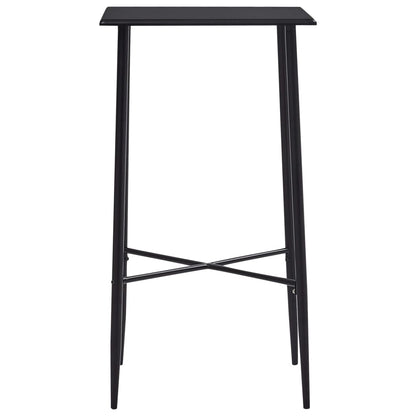 Tavolo da Bar Nero 60x60x111 cm in MDF | homemem39