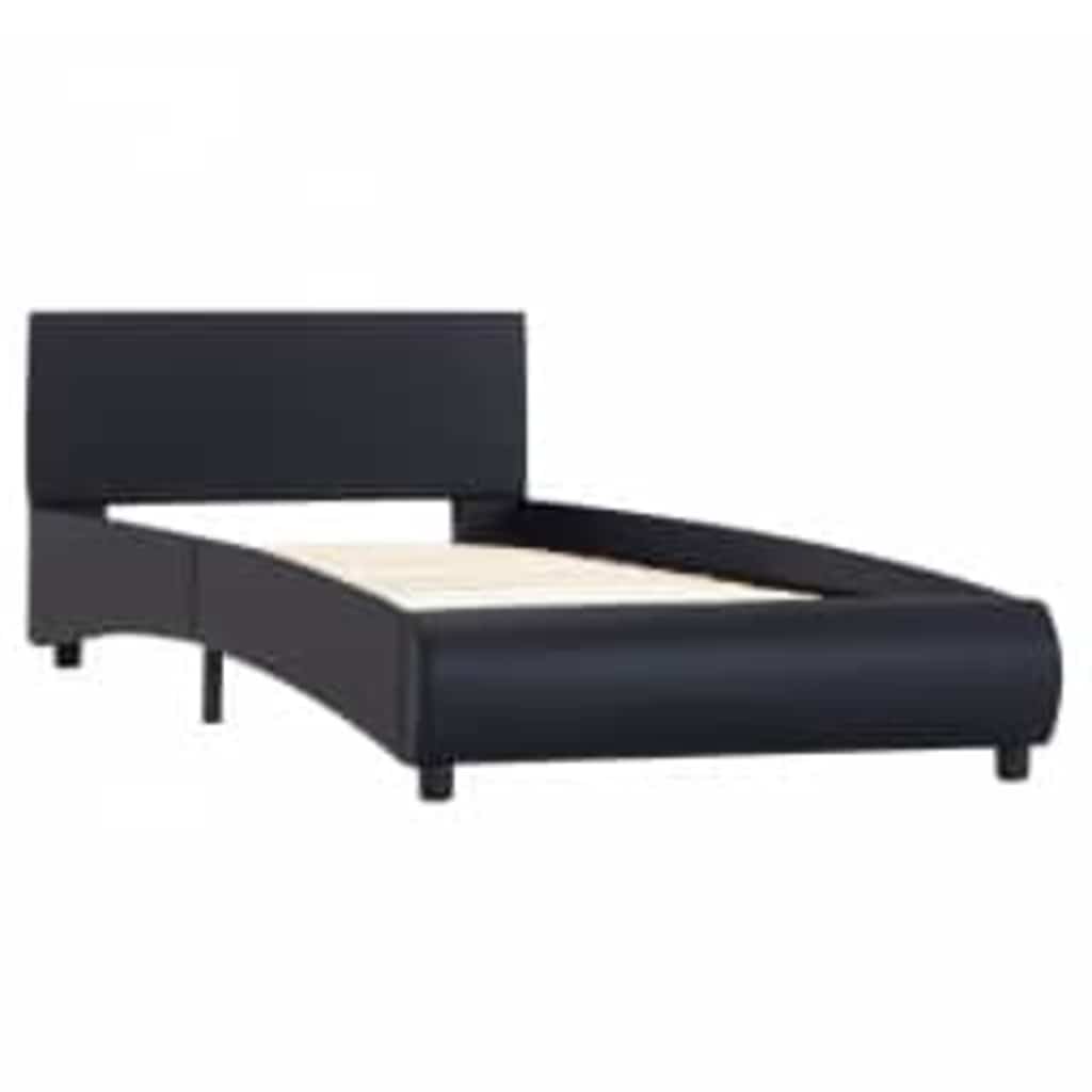 Giroletto con LED Nero in Similpelle 100x200 cm | homemem39