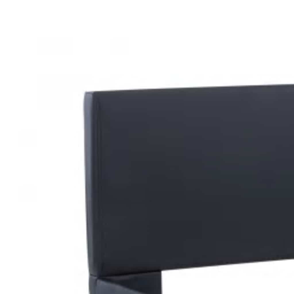 Giroletto con LED Nero in Similpelle 100x200 cm | homemem39