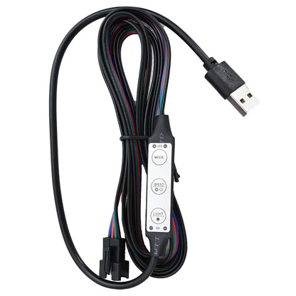 Giroletto con LED Nero in Similpelle 100x200 cm | homemem39