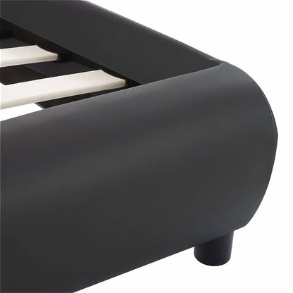 Giroletto con LED Nero in Similpelle 120x200 cm