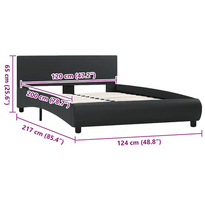 Giroletto con LED Nero in Similpelle 120x200 cm | homemem39