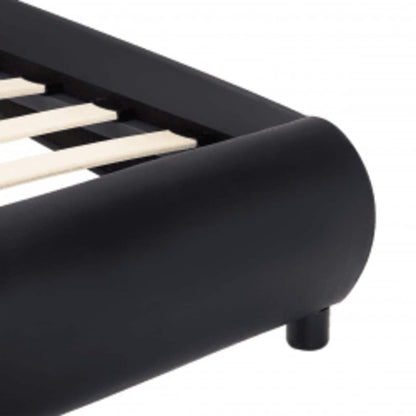 Giroletto con LED Nero in Similpelle 140x200 cm | homemem39