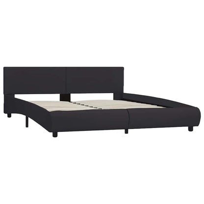 Giroletto con LED Nero in Similpelle 160x200 cm