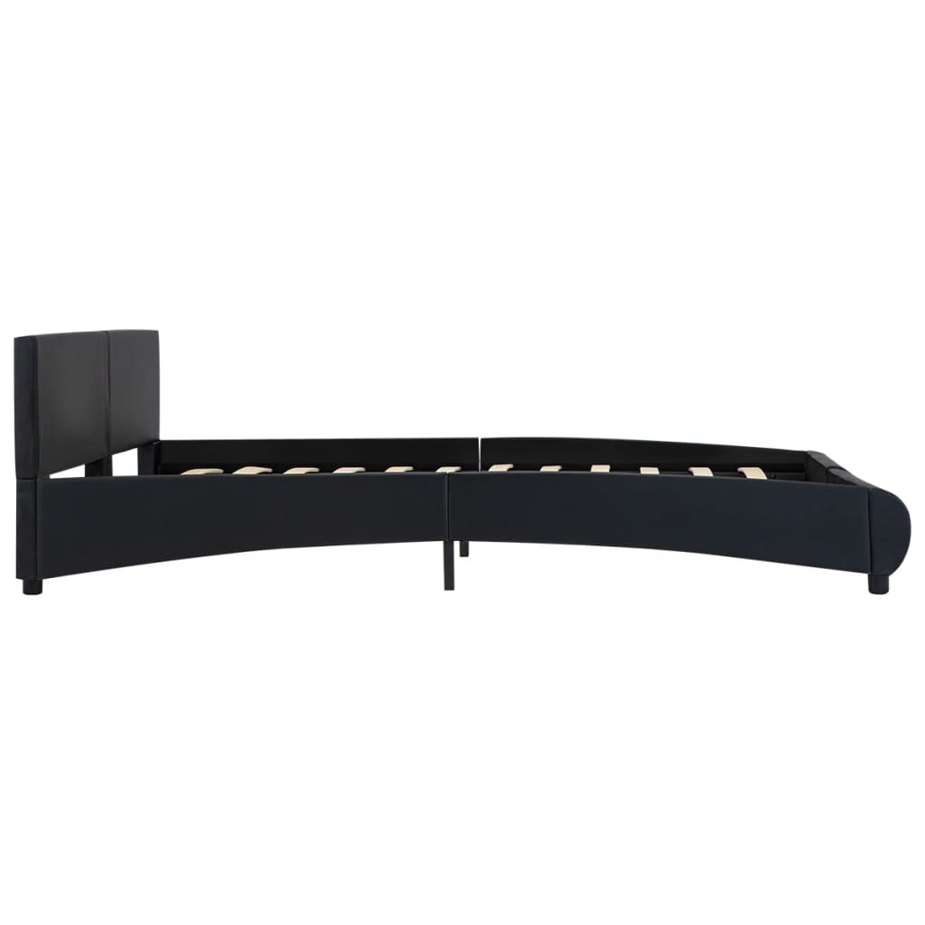 Giroletto con LED Nero in Similpelle 180x200 cm