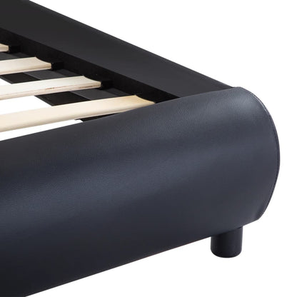 Giroletto con LED Nero in Similpelle 180x200 cm