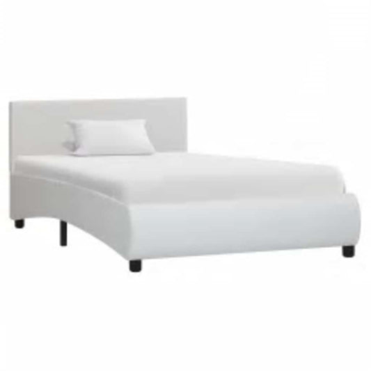 Giroletto con LED senza Materasso Bianco in Similpelle 90x200cm | homemem39