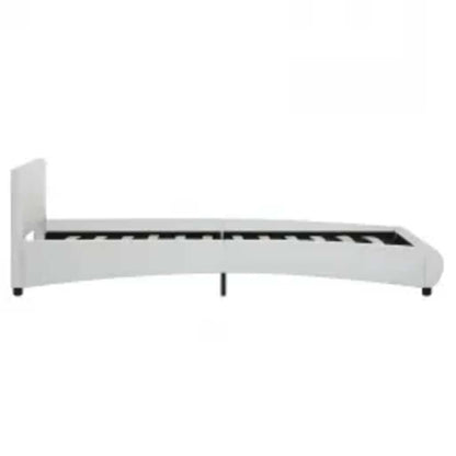Giroletto con LED senza Materasso Bianco in Similpelle 90x200cm | homemem39