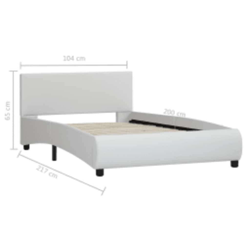 Giroletto con LED Bianco in Similpelle 100x200 cm | homemem39
