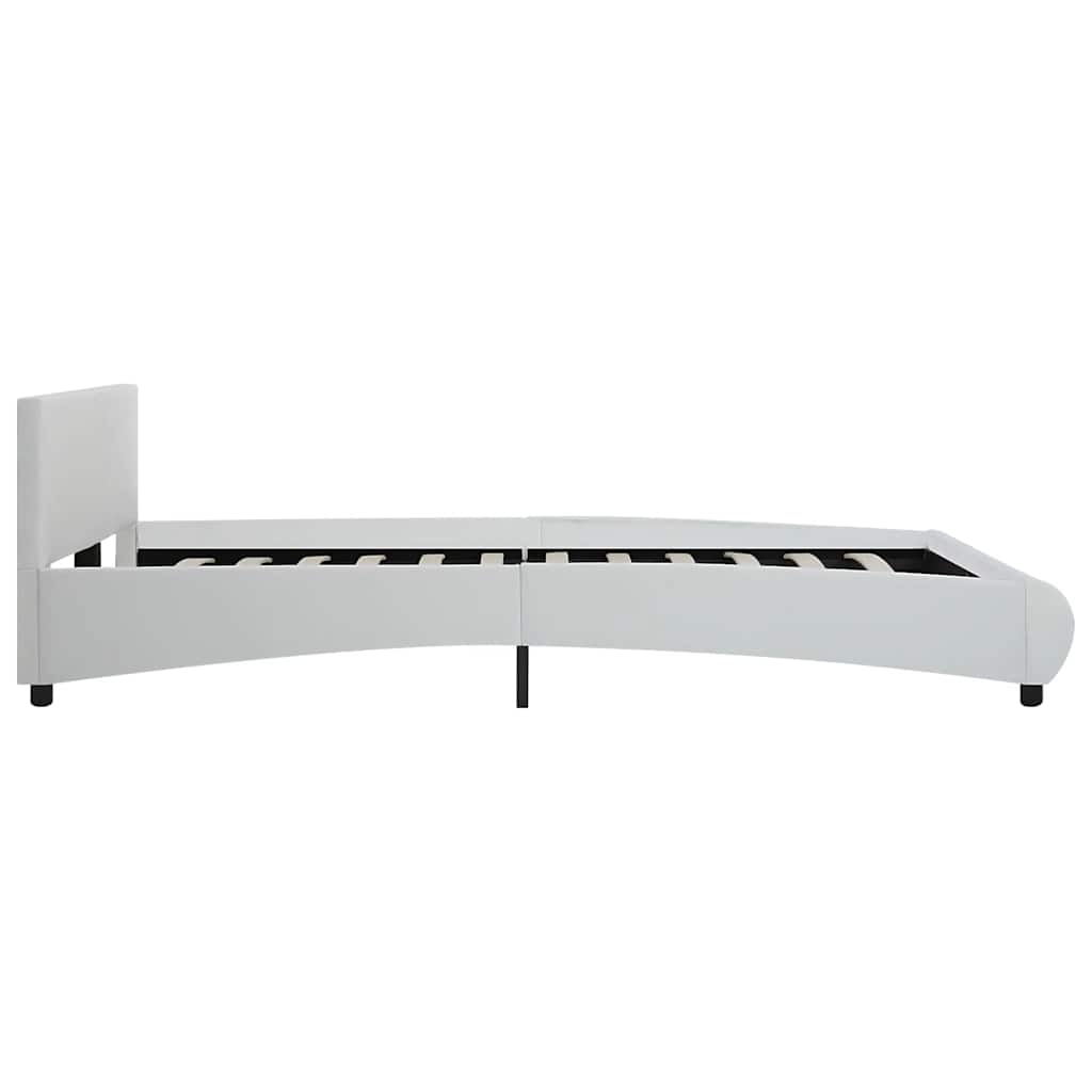 Giroletto con LED Bianco in Similpelle 160x200 cm | homemem39