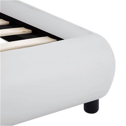 Giroletto con LED Bianco in Similpelle 160x200 cm | homemem39
