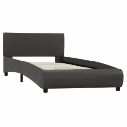 Giroletto con LED Grigio in Similpelle 100x200 cm | homemem39
