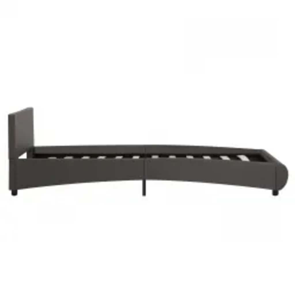 Giroletto con LED Grigio in Similpelle 100x200 cm | homemem39