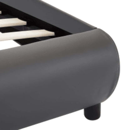 Giroletto con LED Grigio in Similpelle 100x200 cm | homemem39