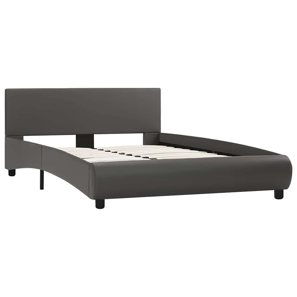 Giroletto con LED Grigio in Similpelle 120x200 cm | homemem39