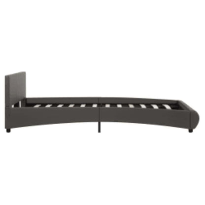 Giroletto con LED senza Materasso Grigio Similpelle 140x200 cm | homemem39