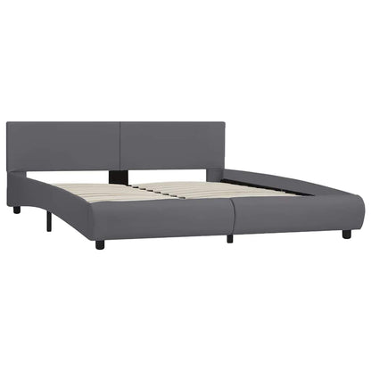 Giroletto con LED Grigio in Similpelle 180x200 cm | homemem39