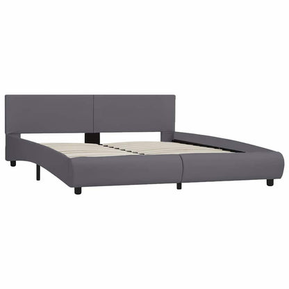 Giroletto con LED Grigio in Similpelle 180x200 cm