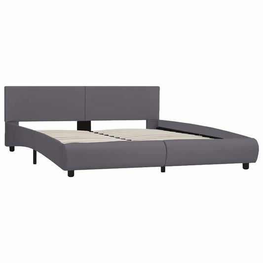 Giroletto con LED Grigio in Similpelle 180x200 cm
