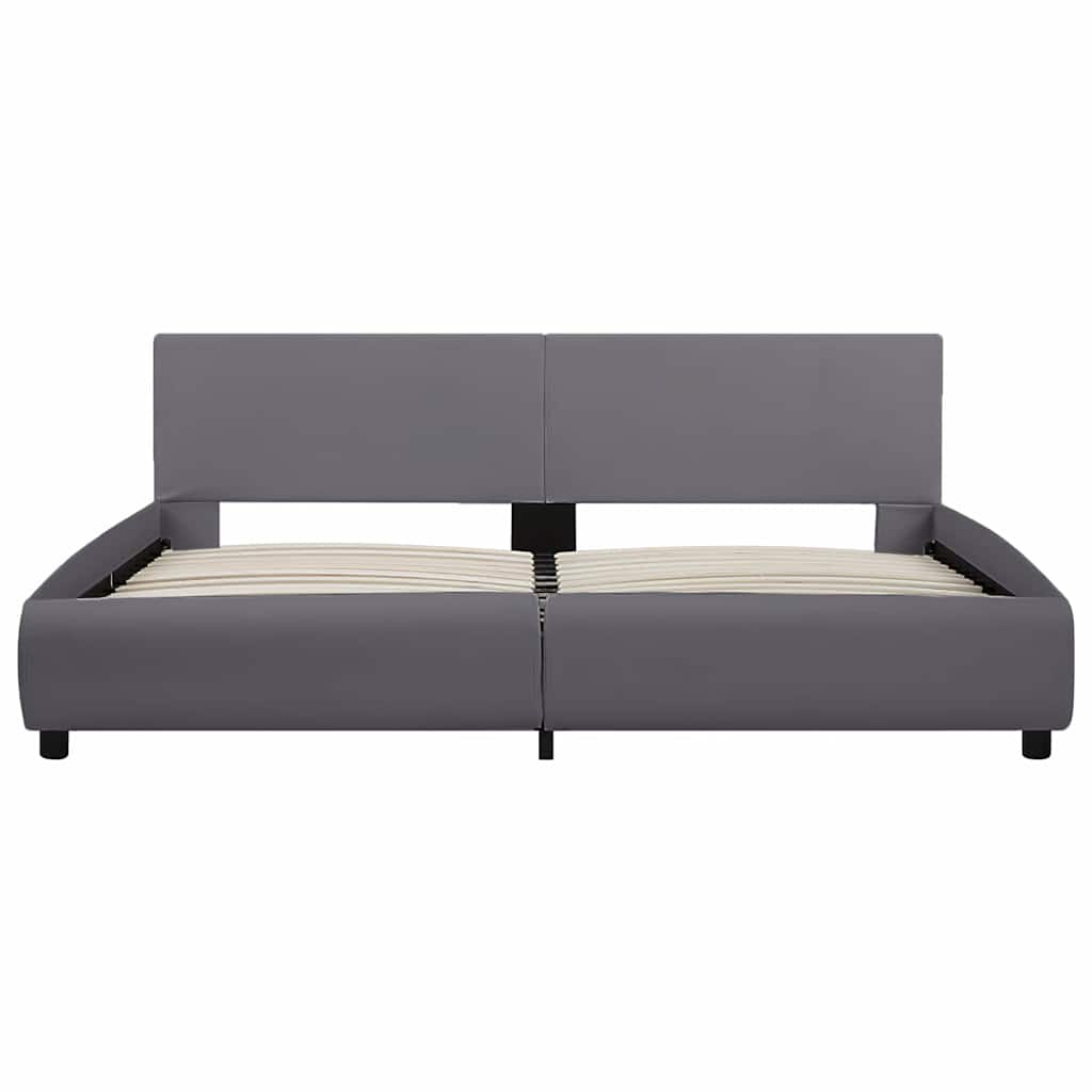 Giroletto con LED Grigio in Similpelle 180x200 cm