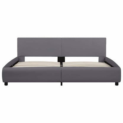 Giroletto con LED Grigio in Similpelle 180x200 cm