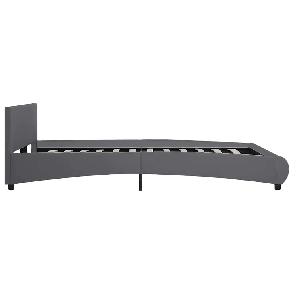 Giroletto con LED Grigio in Similpelle 180x200 cm | homemem39