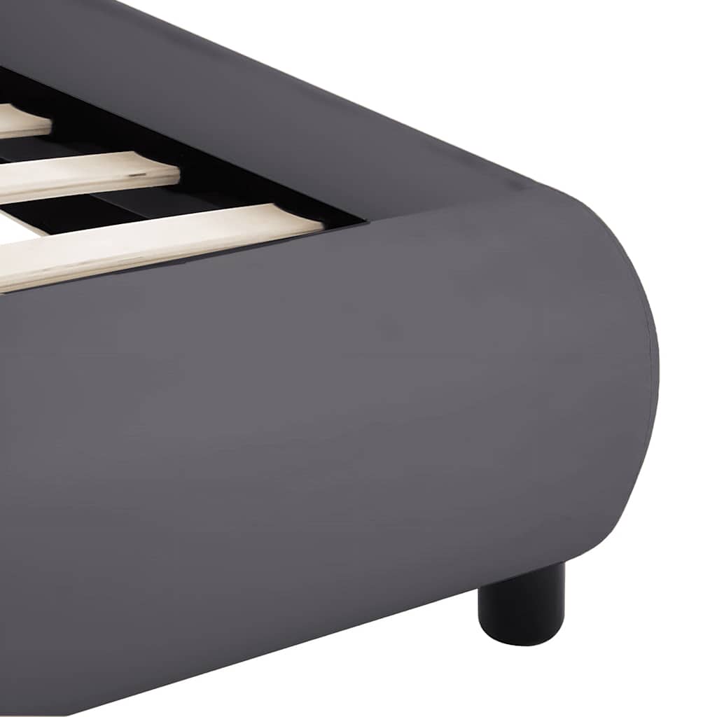 Giroletto con LED Grigio in Similpelle 180x200 cm | homemem39