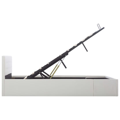 Giroletto con Contenitore Idraulico Bianco Similpelle 140x200cm