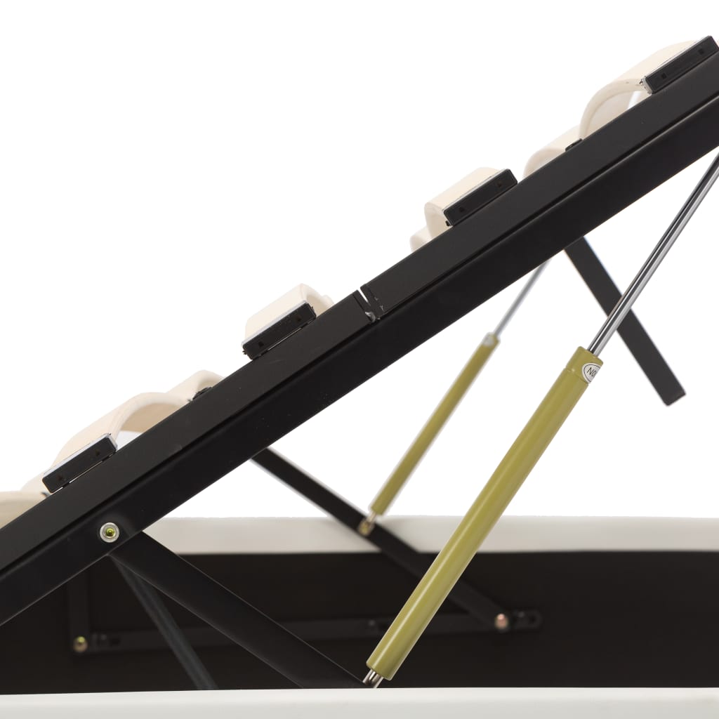 Giroletto con Contenitore Idraulico Bianco Similpelle 140x200cm