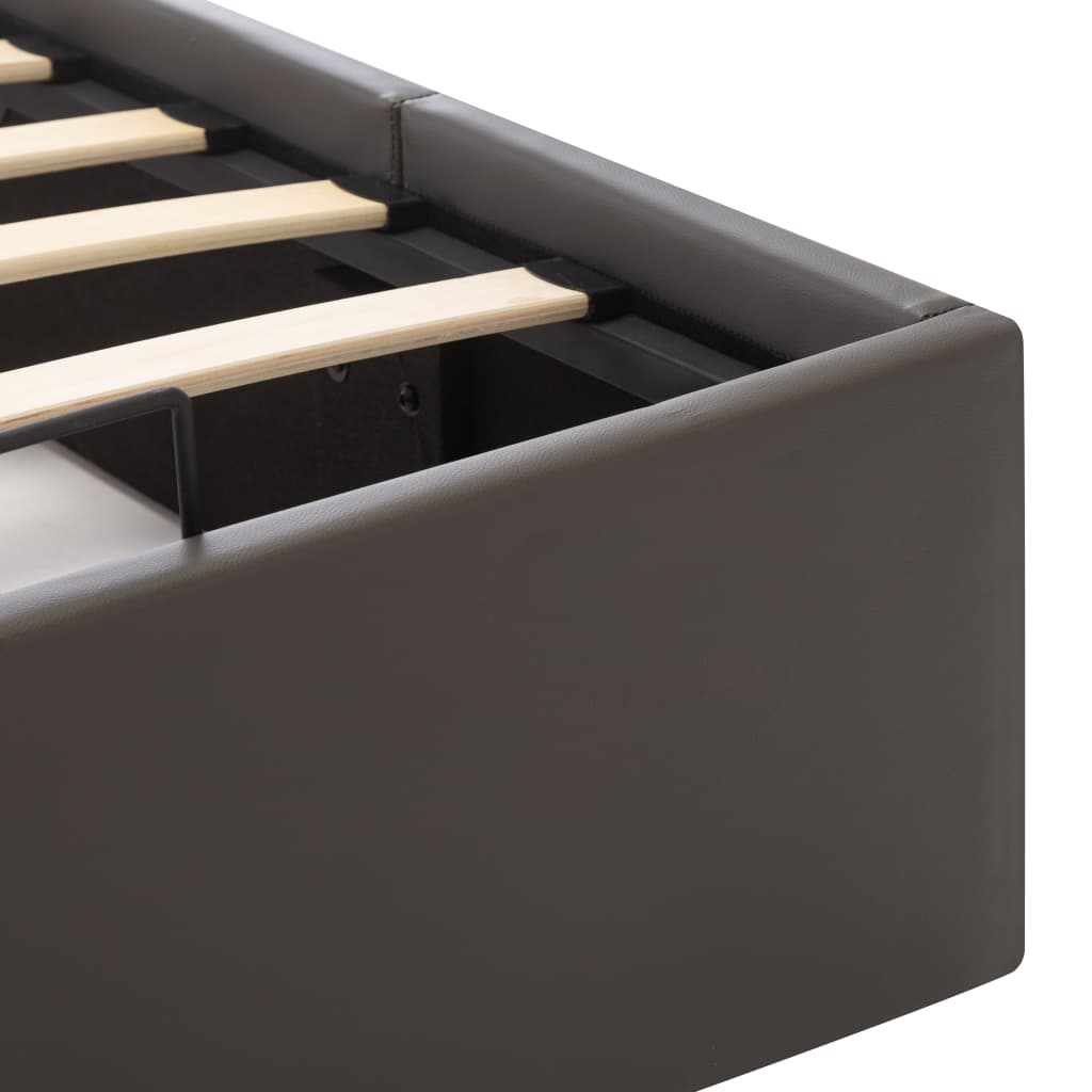 Giroletto con Contenitore Idraulico Grigio Similpelle 100x200cm | homemem39
