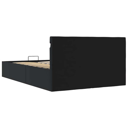 Giroletto Contenitore Idraulico LED Nero Similpelle 120x200 cm